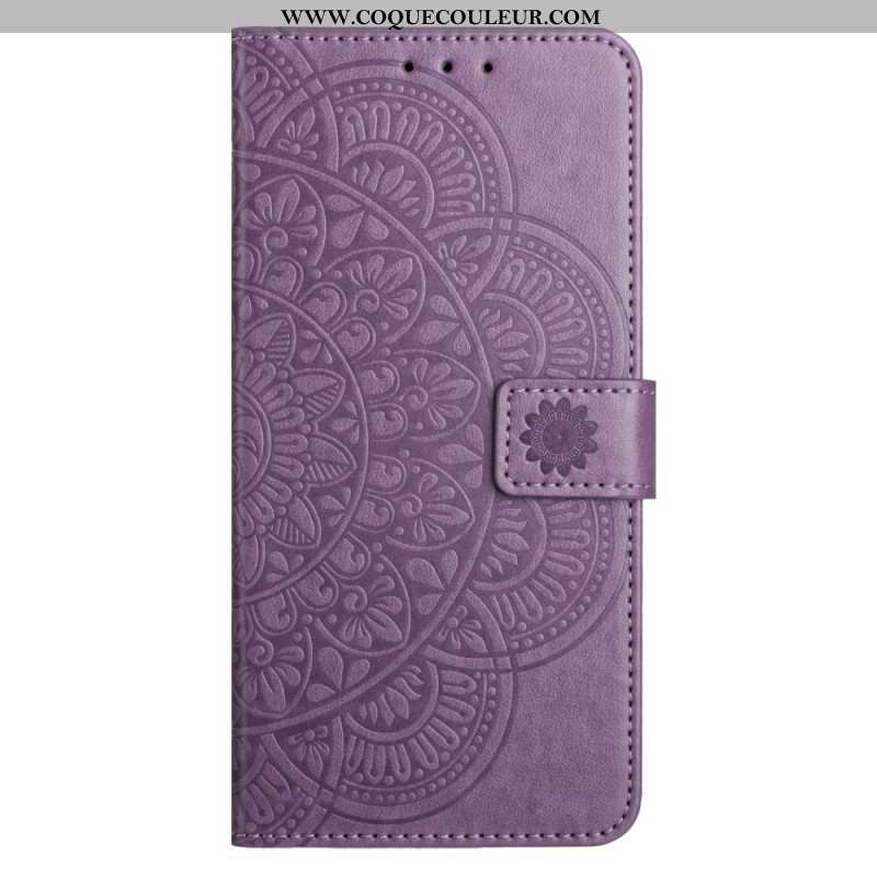 Housse iPhone 16 Motif Mandala à Lanière