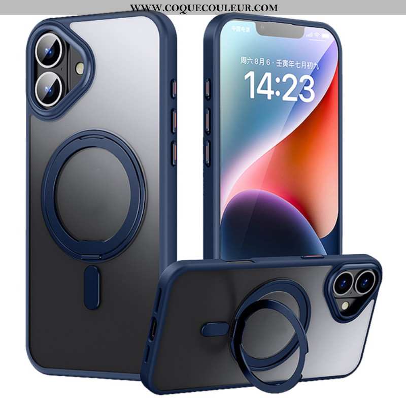 Coque iPhone 16 Magnétique Support Rotatif