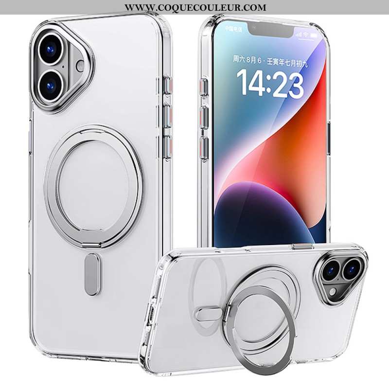 Coque iPhone 16 Magnétique Support Rotatif