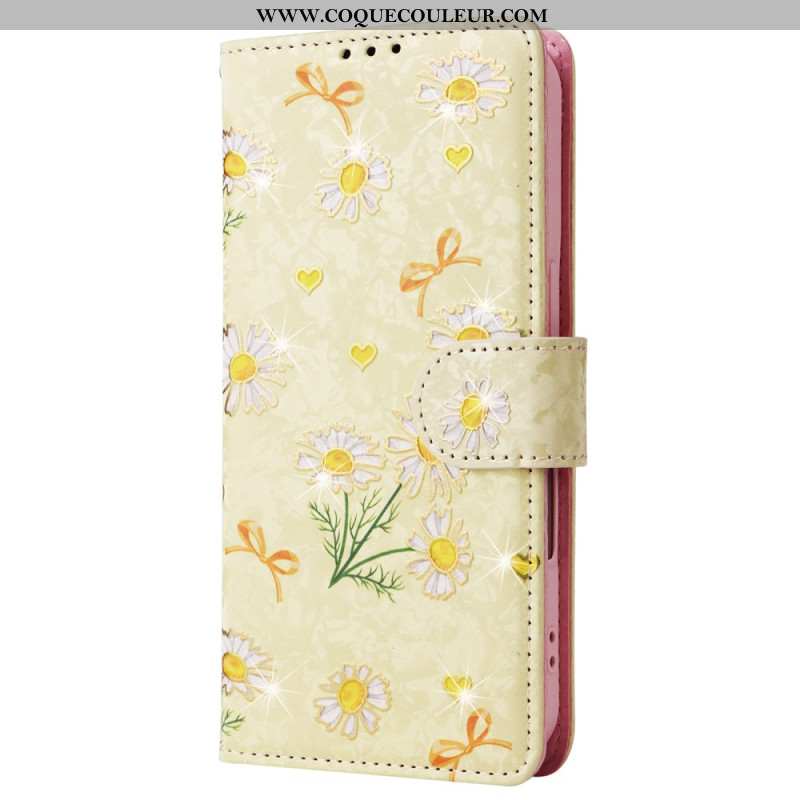 Housse iPhone 16 Technologie Blocage RFID Fleurs