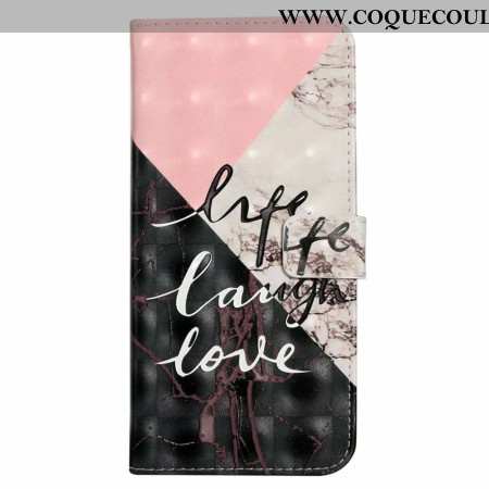 Housse iPhone 16 Life Laugh Love