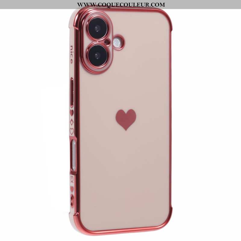 Coque iPhone 16 Motif Coeur