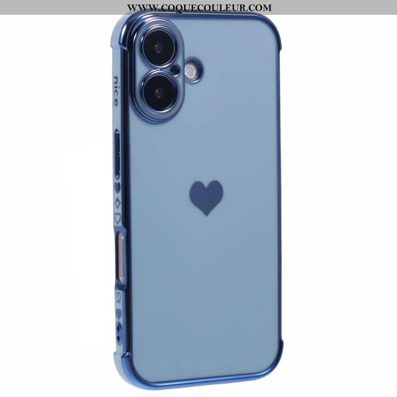 Coque iPhone 16 Motif Coeur