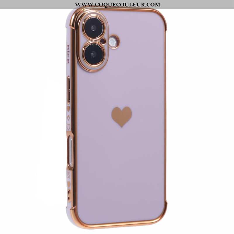 Coque iPhone 16 Motif Coeur