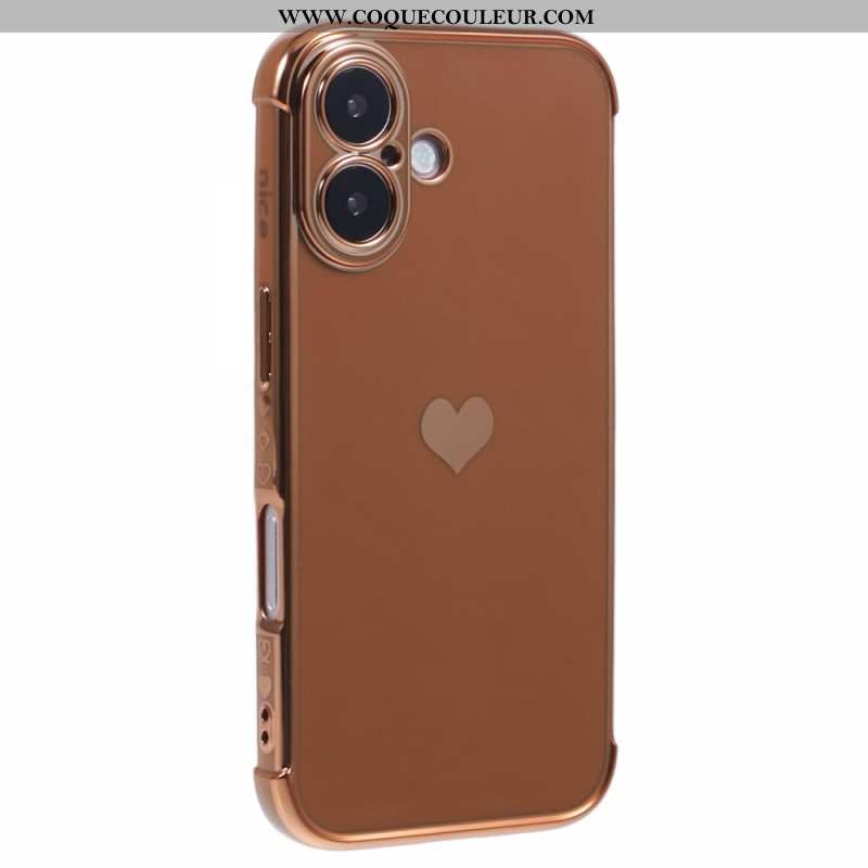 Coque iPhone 16 Motif Coeur